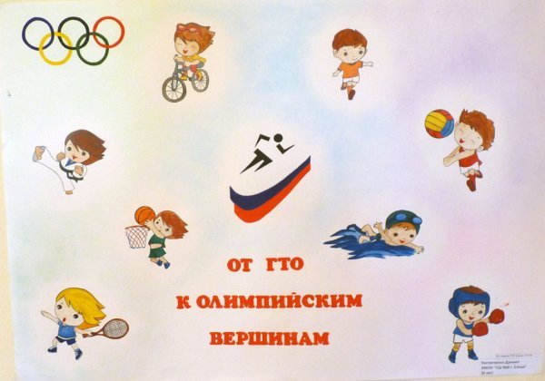 Детские рисунки на тему спорт и здоровье