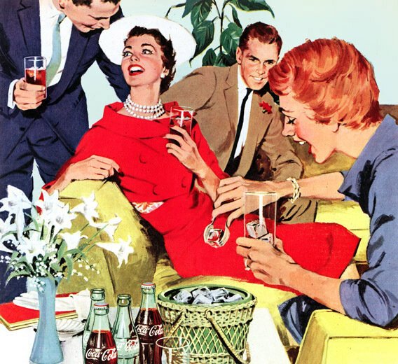 Американские рекламные плакаты 50-х годов