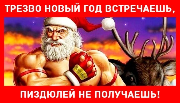 Встречаем новый год трезво