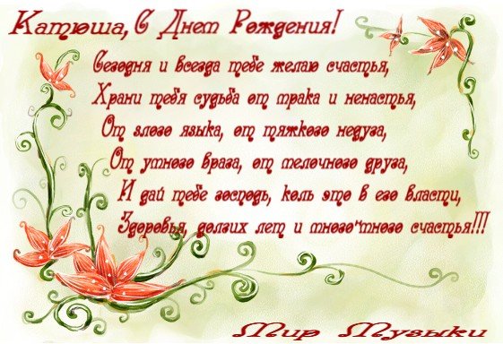 С днём рождения Настя