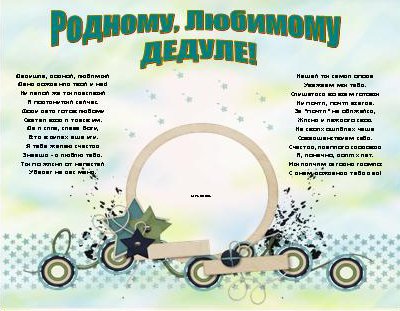 Плакат поздравление с днем рождения