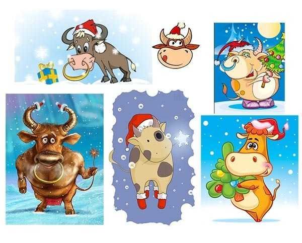 Мультяшные бычки