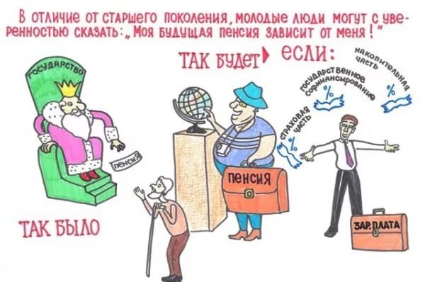 Пенсионер карикатура