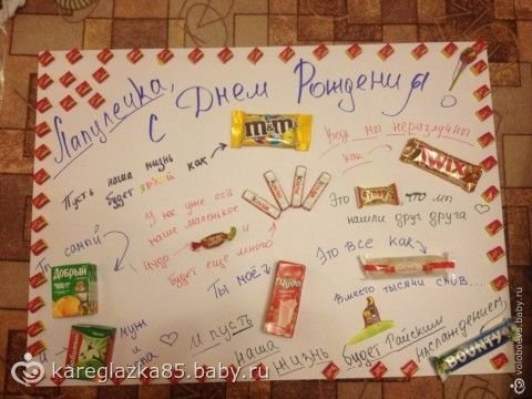Сладкий коллаж на день рождения