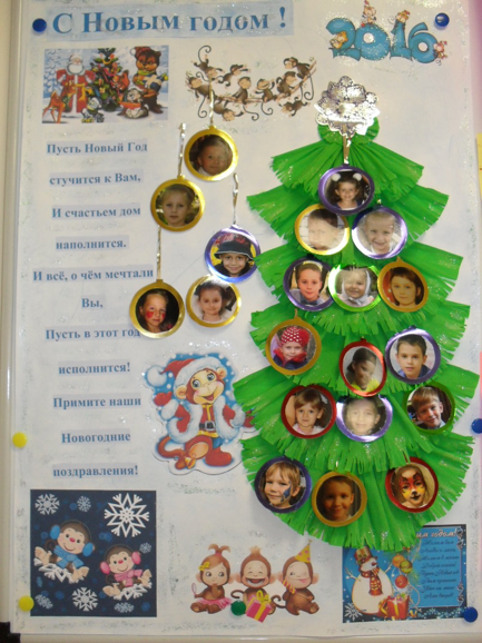 Новогодняя стенгазета в детский сад