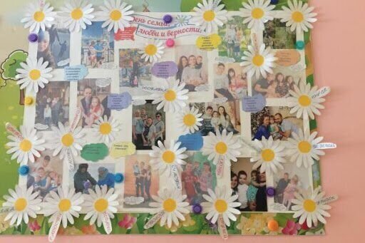 Фотоколлаж ко Дню семьи любви и верности в детский сад