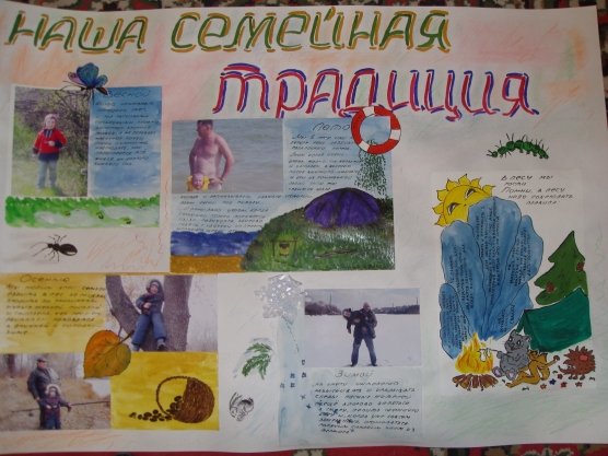 Моя семья плакат в садик