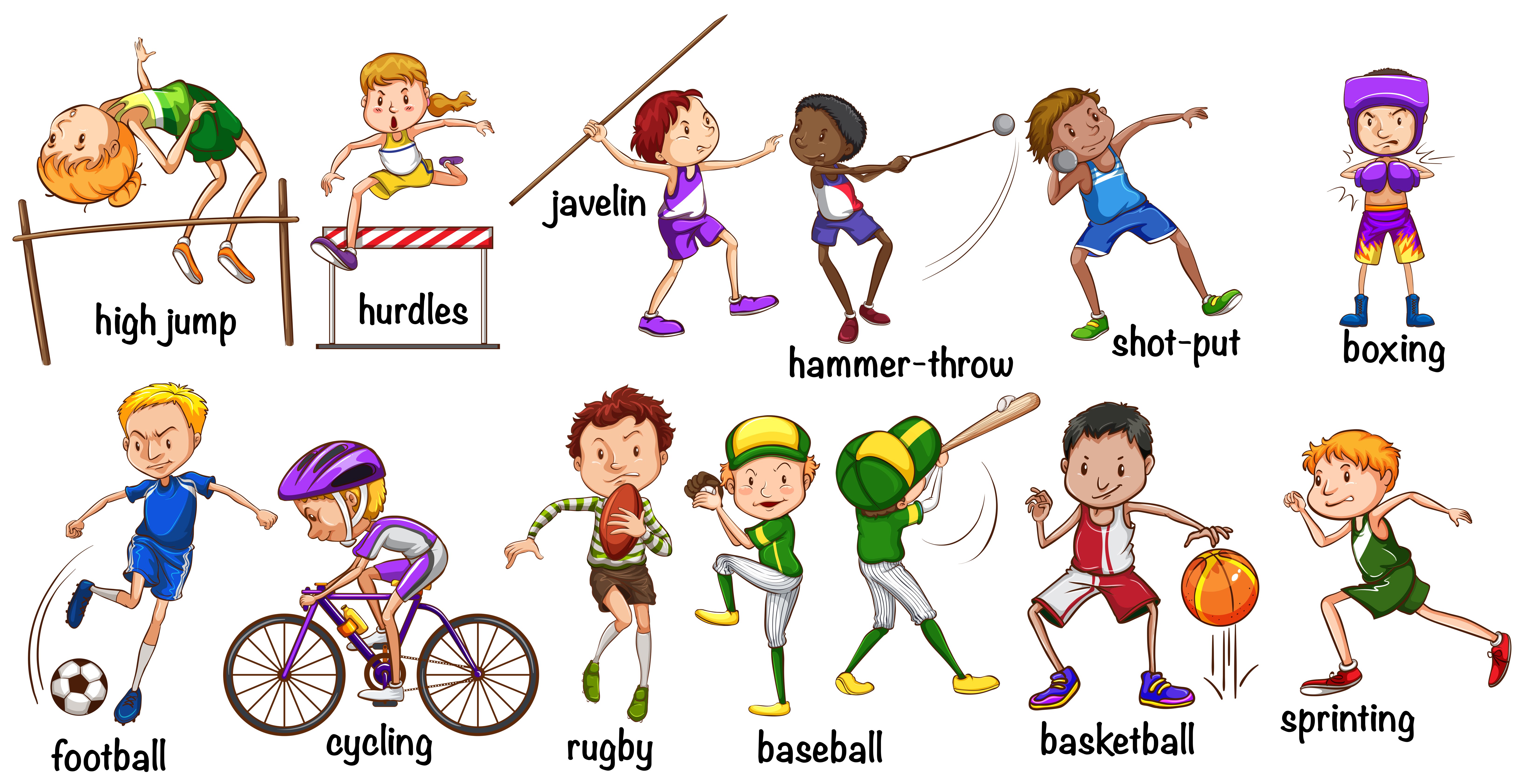 Лексика спорт. Спорт на английском для детей. Летние виды спорта на английском языке. Спортивные карточки для детей. Спортивные хобби на английском.