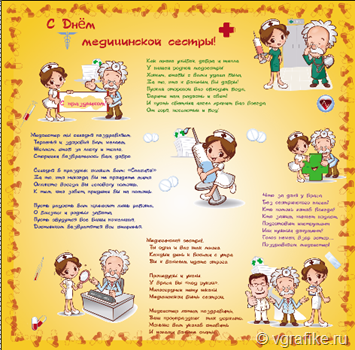 Плакат Международный день медицинской сестры плакат