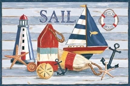 Плакат на морскую тематику