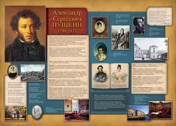 Пушкин Александр Сергеевич стенд