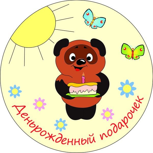 С днем рождения. Плакат