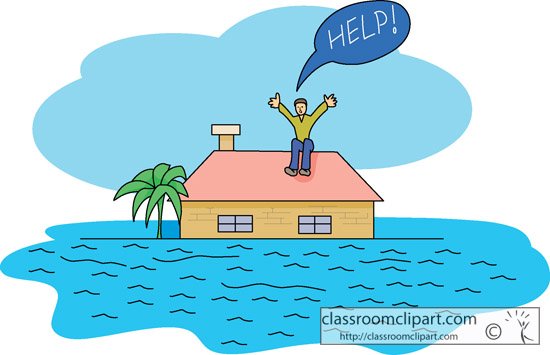 Рисунок наводнение для детей