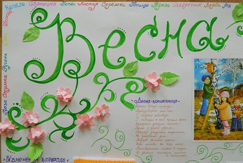 Стенгазета на тему Весна