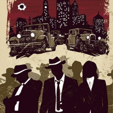 Плакат в стиле гангстеров