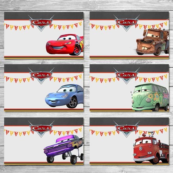 Приглашение в стиле Тачки