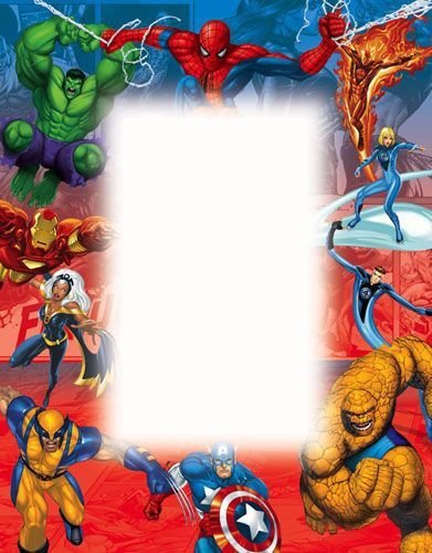 Фоторамка с героями Марвел