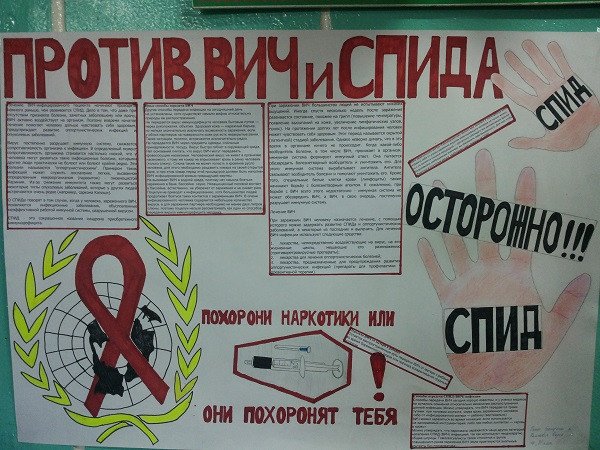 Плакат на тему профилактика СПИДА