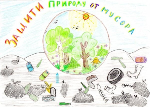 Рисунок зеленая Планета