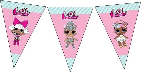 Флажки ЛОЛ С днем рождения