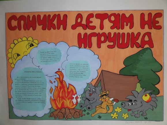 Плакат на тему пожарная безопасность