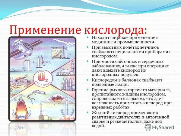 Презентация на тему применение кислорода