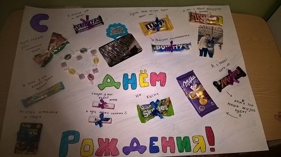 Плакаты с поздравлениями с днем рождения оригинальные