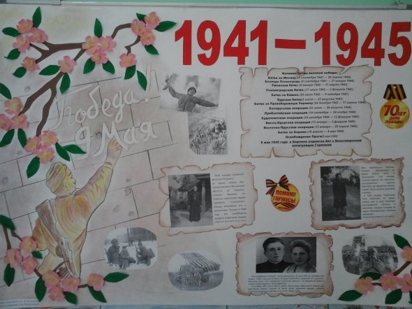Стенггазетыко Дню Победы