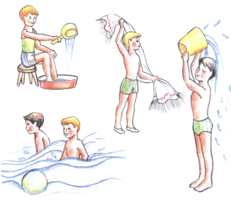 Закаливающие процедуры плакат