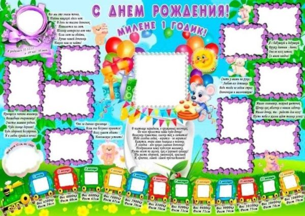 Плакат с фотографиями