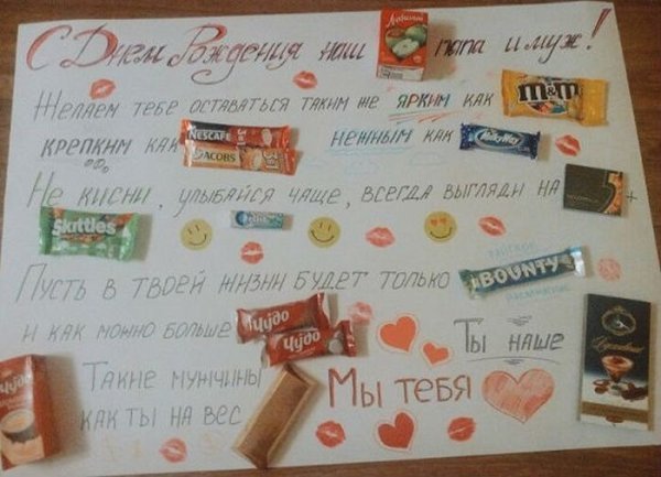 Плакат для любимого на день рождения