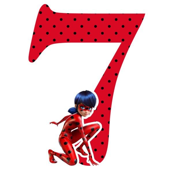 Цифра 6 леди баг