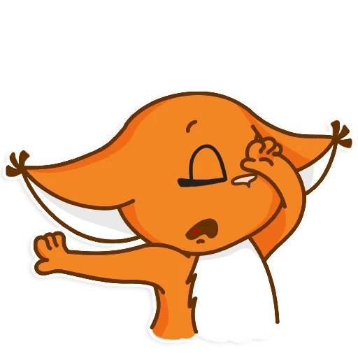 Уставший стикер