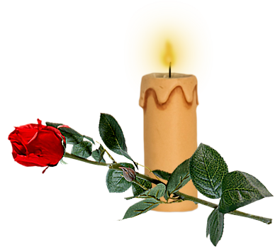 Поминальная свеча на прозрачном фоне