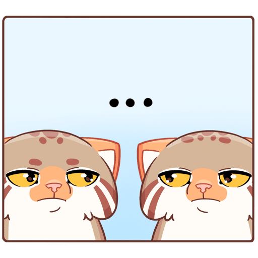 Стикеры набор Манул ур