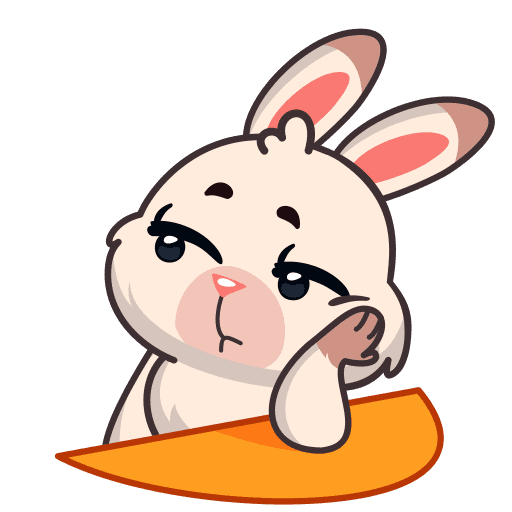 Милые Стикеры зайчики