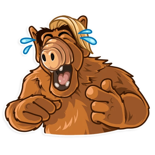 Альф наклейка