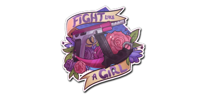 Фиолетовые наклейки в КС го