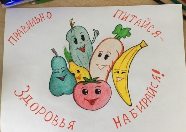 Стенгазета здоровое питание