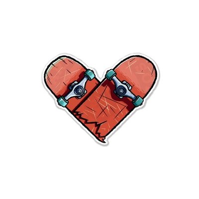 Наклейки со скейтом