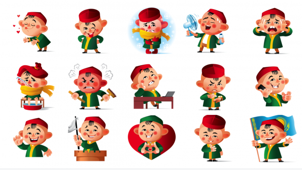 Казахские Стикеры