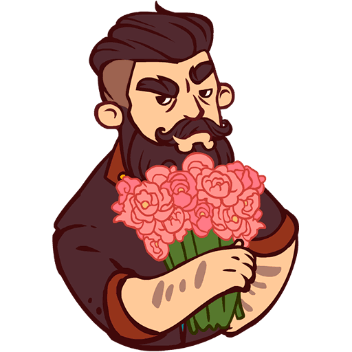 Стикеры ВК бородист