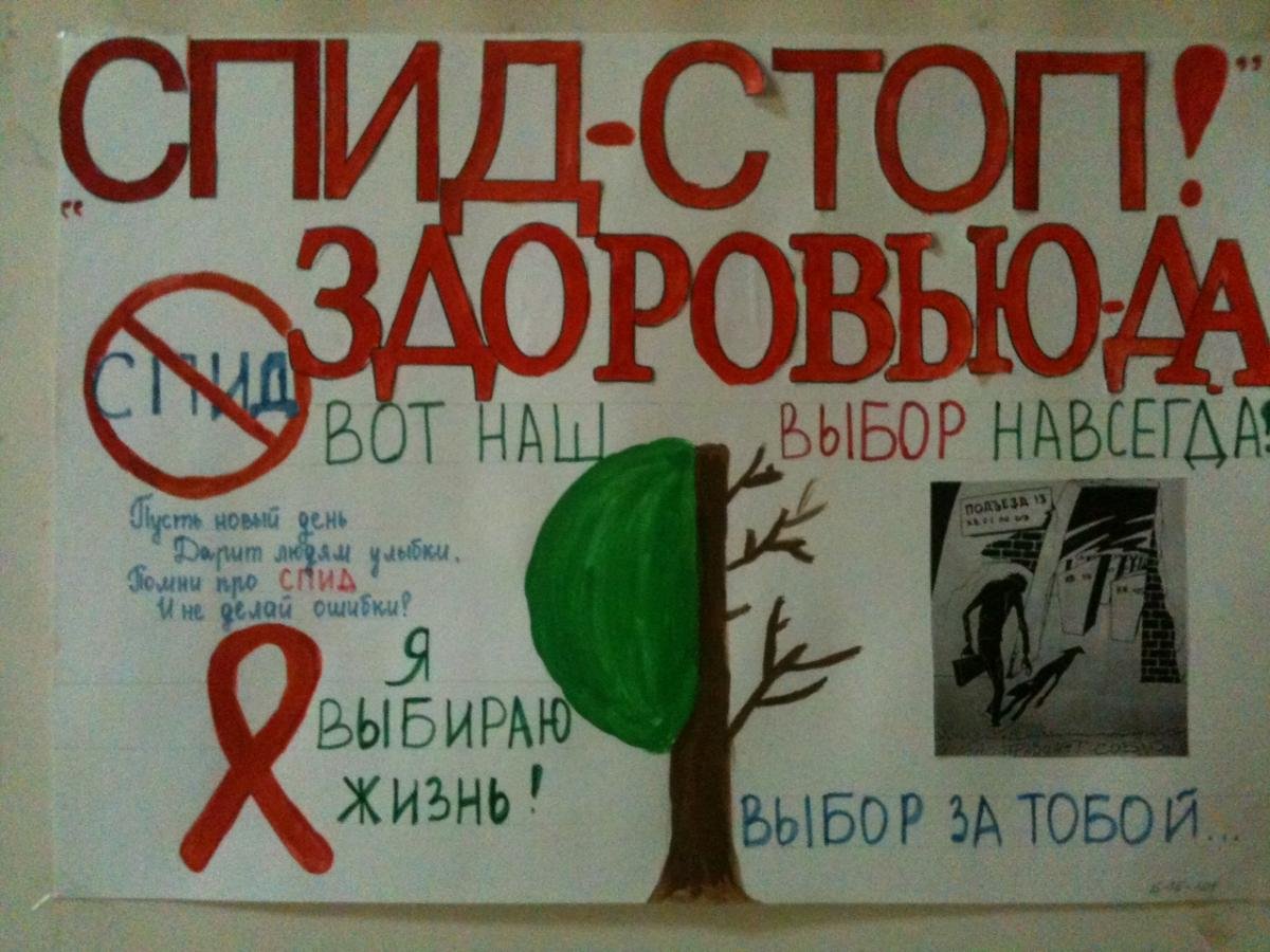 Всемирный день борьбы со СПИДОМ плакат