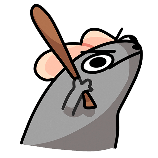 Стикеры Крис мышь