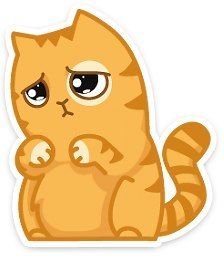 Веселый стикер ВК