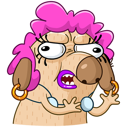 Стикеры телеграм Дигги леди