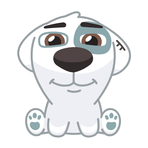 Стикеры ВК собака