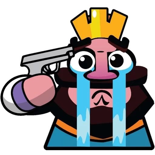 Эмоции короля из Clash Royale