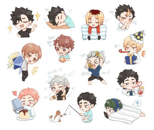 Haikyuu Чиби Стикеры