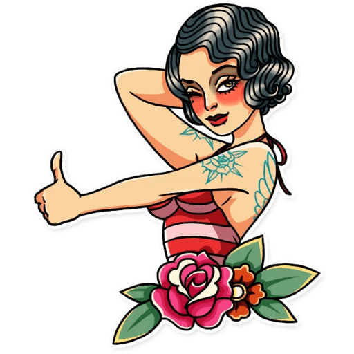 Стикеры женские